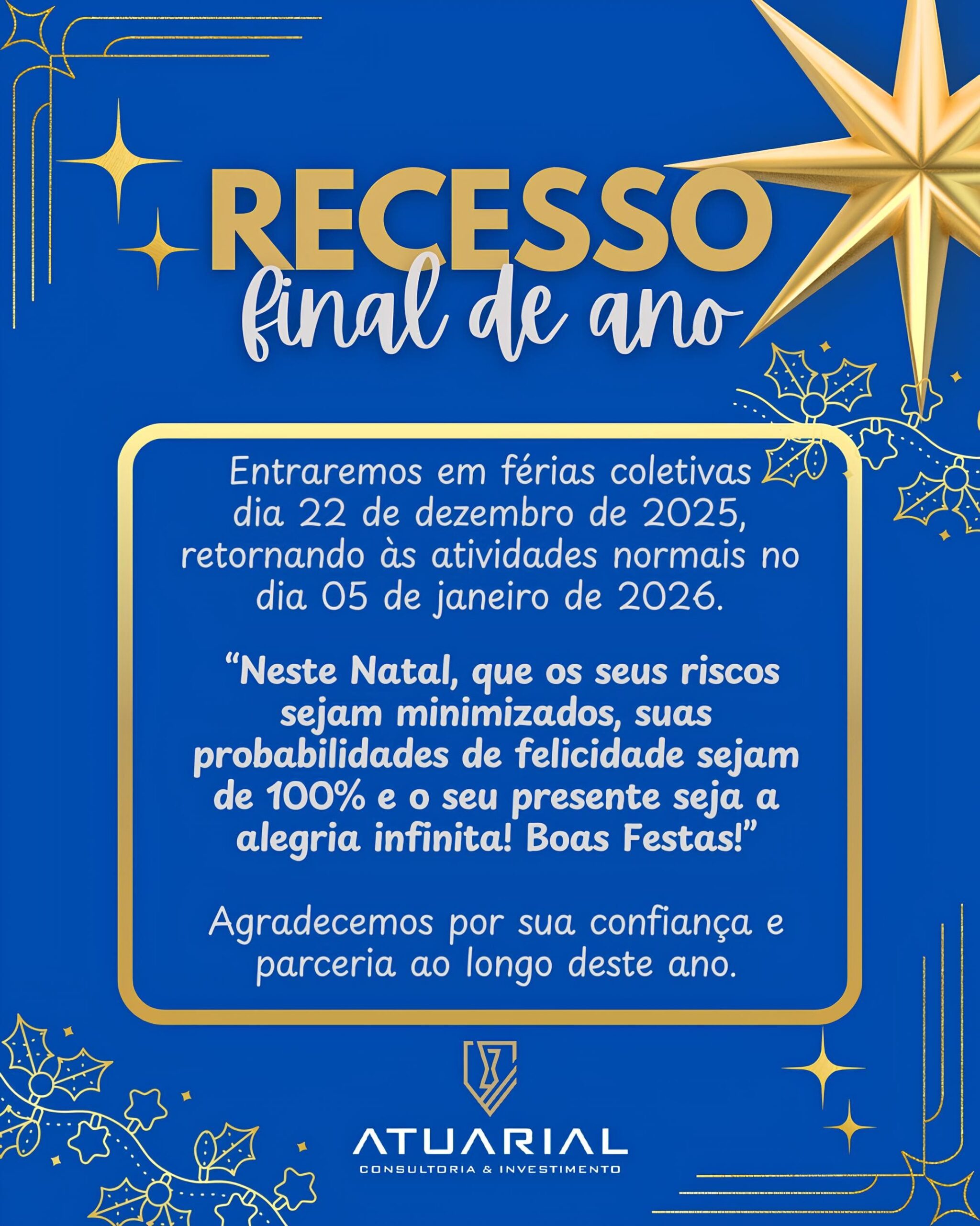 Aviso de recesso coletivo